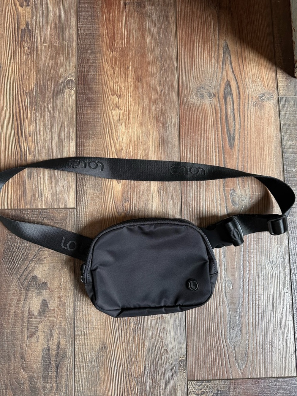 Black Compact Crossbody Waist Bag